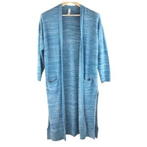 Anthropologie x Daily Practice Knit Duster Cardigan Size S  Blue NWT